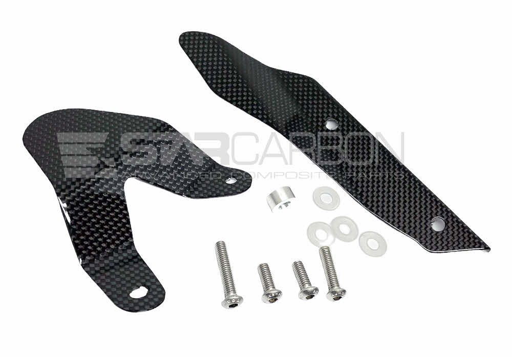 Heel and heat shield guard right