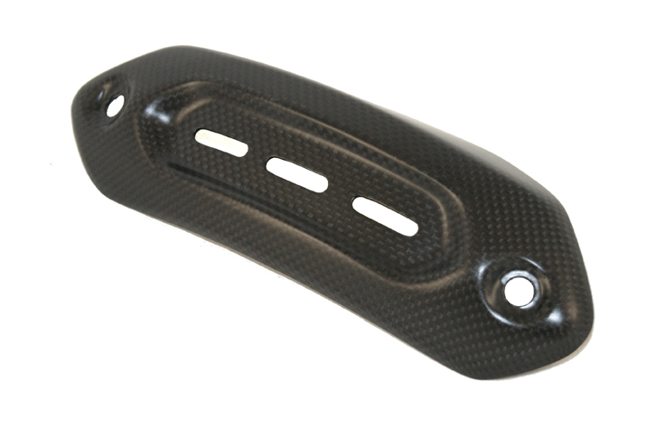Ducati Hypermotard 821 - Hyperstrada 821 carbon fiber heat protection for manifold